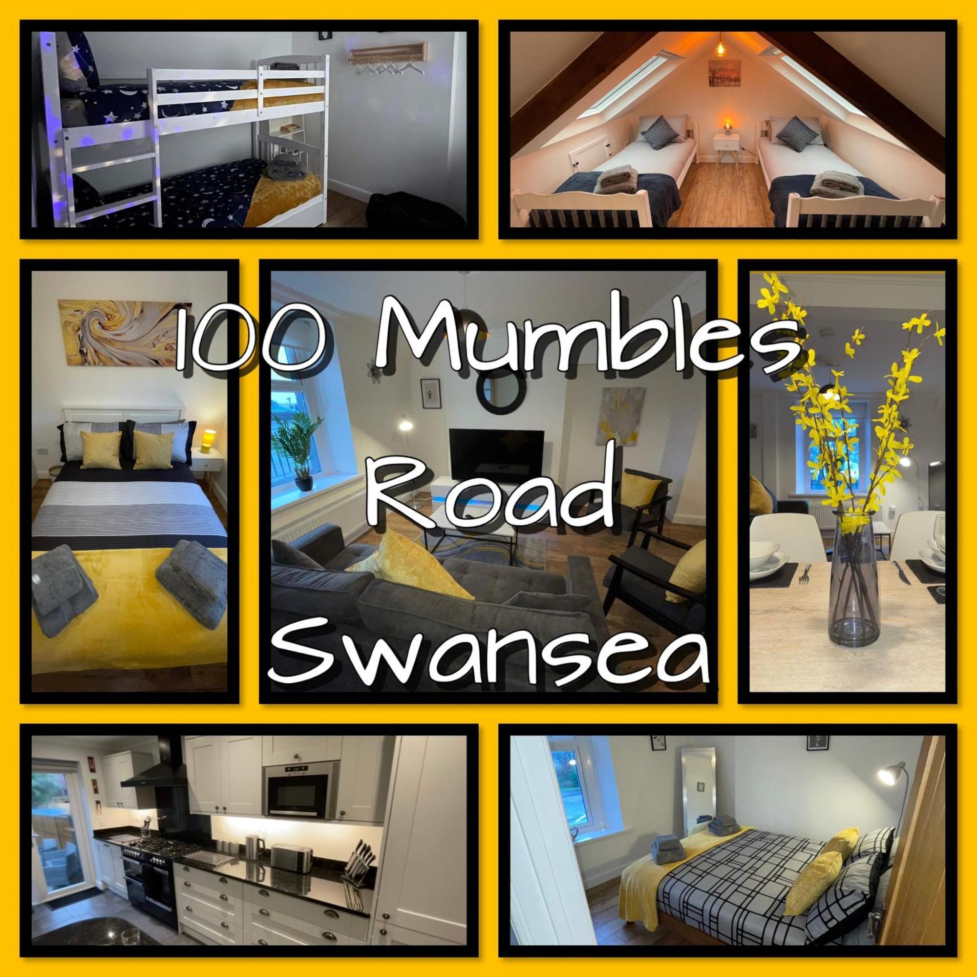 Casa One Hundred - A Beautiful 4 Bed House On The Beach Front Swansea Exteriér fotografie